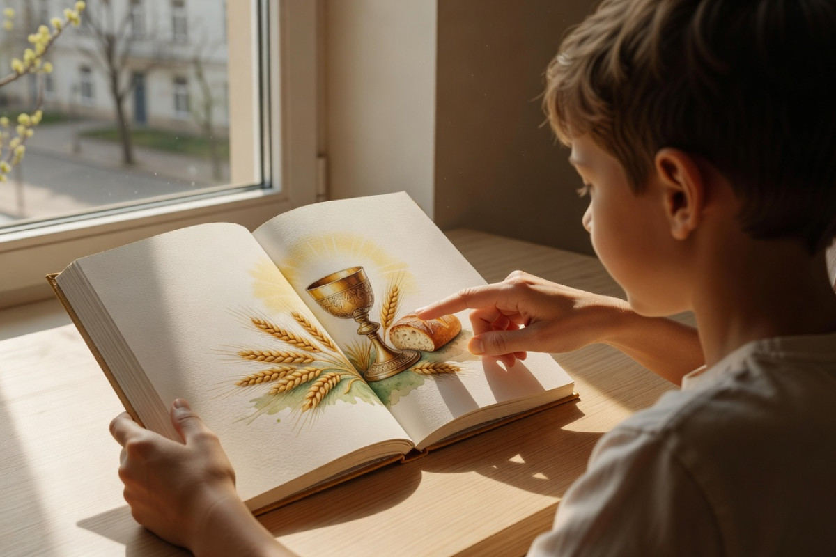 Jak czytać z dzieckiem książki o Eucharystii w tygodniach przed Pierwszą Komunią?
