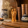 Figurka Świętej Rodziny 16cm - drewno oliwne
