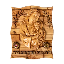 Płaskorzeźba Maryja z Dzieciątkiem - Oblicze Miłości