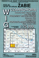 Żabie. Czarnohora. Reedycja mapy topograficznej WIG