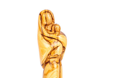 Figura Maryja z dzieciątkiem - drzewo oliwne