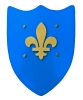 Tarcza niebieska z lilią