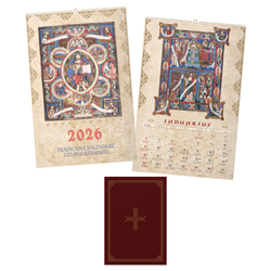 Kalendarz tradycji 2026 (ścienny) + Tradycyjny kalendarz 2026 (książkowy)