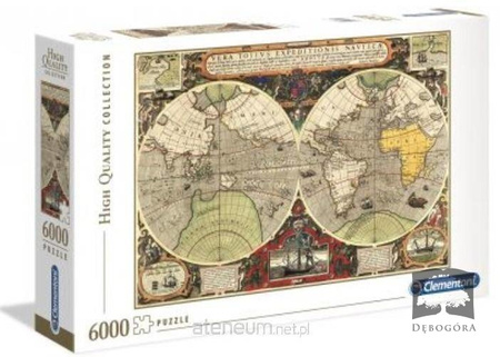 Puzzle 6000 HQ Antique: Mapa morska