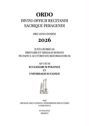 Rubrycela dla tradycyjnego rzymskiego mszału i brewiarza na rok 2026 | Ordo Divini Officii recitandi Sacrique peragendi ad usum Ecclesiarum Poloniæ pro anno 2026