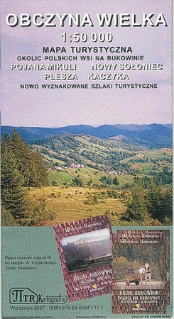 Obczyna Wielka. Mapa 1:50 000 okolic polskich wsi na Bukowinie