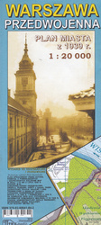 Warszawa przedwojenna reedycja z 1939r. 1:20 000