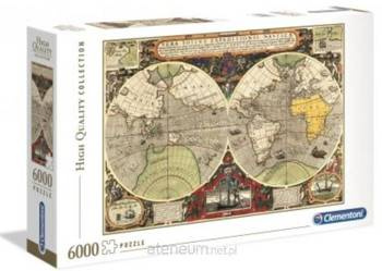 Puzzle 6000 HQ Antique: Mapa morska