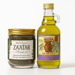 Zestaw: Oliwa z oliwek 250ml + Za'atar 140g z Libanu