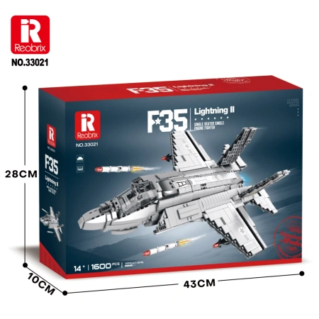 Klocki REOBRIX 33021 Samolot myśliwski F-35 Lightning II