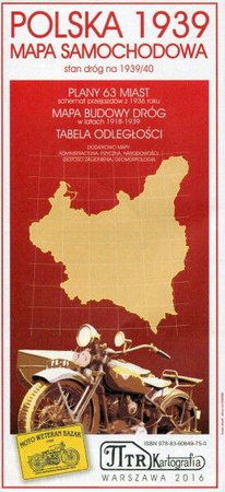 Polska 1939. Mapa samochodowa 1:1 250 000