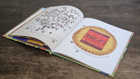 Ogród, zasłona i krzyż