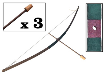 Łuk + 3 strzały z końcówką korkową