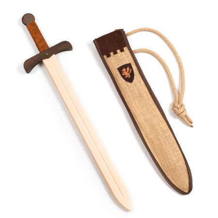Miecz drewniany 65 cm + jutowa pochwa
