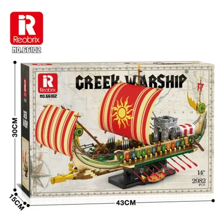 Klocki REOBRIX 66102 Grecki Statek Wojenny