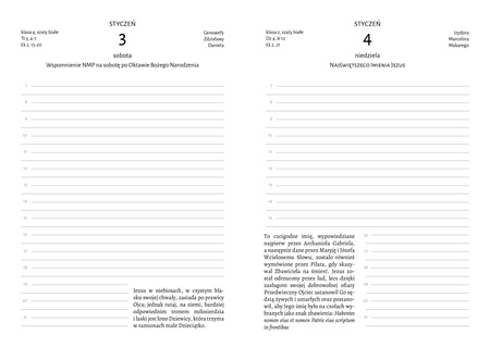 Tradycyjny kalendarz 2026