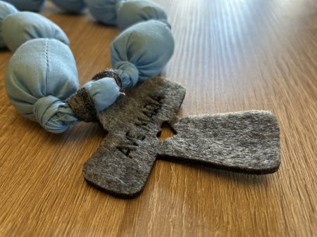 Różaniec Przytulaniec (błękitny)